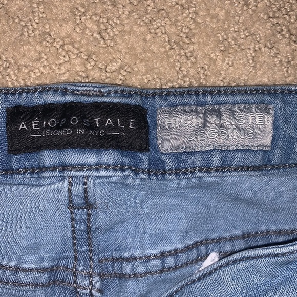 High waisted jegging, Aéropostale, light wash jean - Picture 2 of 4